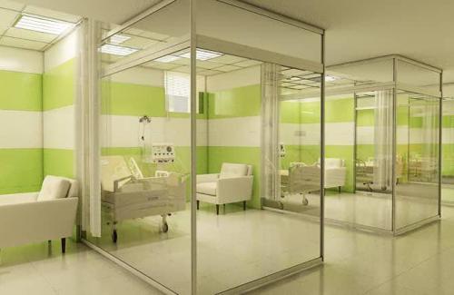 كاشي بيمارستاني سبز روشن با سفيد مات ١٢٠*٦٠ شركت كاشي پارس